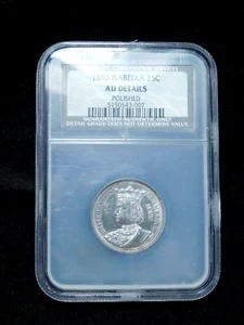 1893 25c Isabella Commemorative Silver Quarter - NGC AU Details Polished - Picture 1 of 4