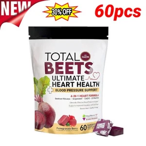 FORCE FACTORTotal Beets Ultimate Heart Health Apoya la presión arterial - Mastica 60 piezas - Imagen 1 de 10