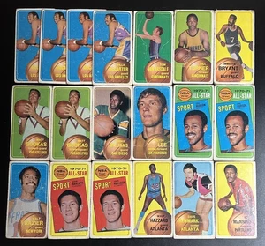 (19) 1970-71 Topps Basketball Tall Boy KARTEN LOT FRAZIER, HAVLICEK, HUDSON, RCS + - Bild 1 von 5