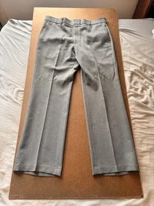 Vintage 70s Gray Levi’s Action Slacks Mid-High Rise Talon Zip Size 34x29 - Picture 1 of 14