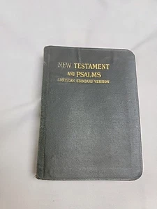 New Testament And Psalms ASV BIBLE 1901 World War I Era Nelson Pocket Size - Bild 1 von 6