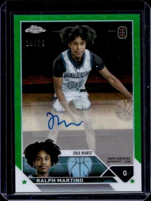 2023-24 Topps Chrome OTE Ralph Martino Auto Green Refractor #29/75 - Image 1 of 2