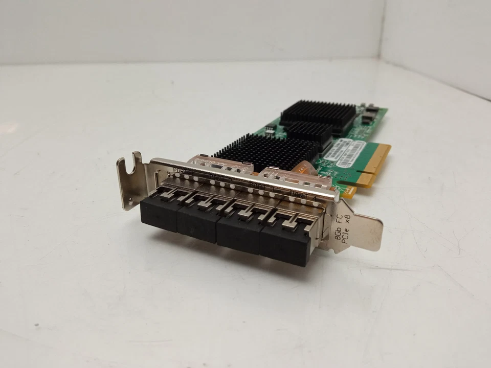 IBM QLogic 4 Port 8Gbps Fibre Chanel Low Profile HBA QLE2564L-IBMP - Image 1 of 4