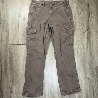 American Eagle Cargo Pants Women's 12 Long 34x31 Brown Relaxed Straight - Image 1 of 4