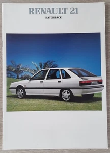 Renault 21 Hatchback Brochure 1989 -  TS  GTS  GTX  TXE  TXI  TD  GTD - Picture 1 of 9