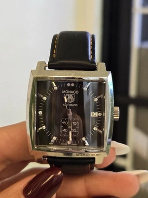 Reloj automático TAG Heuer Monaco WW2116 diamante para hombre Foto 1 de 4