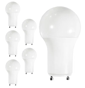 Diodesy A19 LED 9.5W 800LM GU24 2700K 120V CRI80 230° Dimmable White 6Pk - Picture 1 of 2