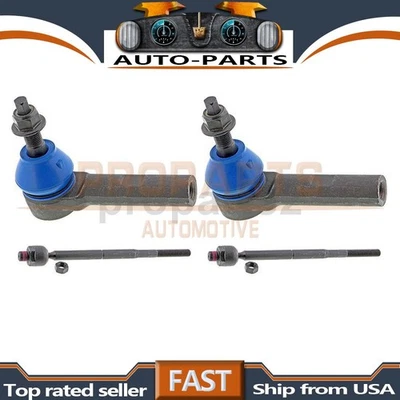 Mevotech 4X Front Inner Front Outer Steering Tie Rod End For 2005 Dodge Magnum - Image 1 of 4