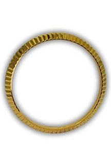 Bisel estriado chapado en oro real 24K para Rolex Datejust 36 mm | Galvanizado a mano - Imagen 1 de 9