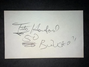 1988-89 Milwaukee Bucks: Tito Horford, SIGNIERTE 3x5 Karte - Bild 1 von 1