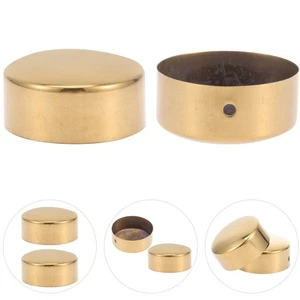 2pcs Handrail End Caps Wooden Handrail End Caps Metal End Caps - Picture 1 of 12
