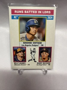 Shohei Ohtani 2025 Topps Heritage #195 NL corre bateado en líderes - Imagen 1 de 3