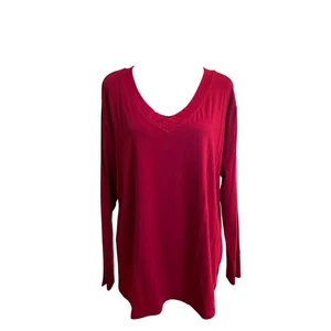 Camiseta para mujer Loanna manga larga cuello en V talla 1X - Imagen 1 de 13
