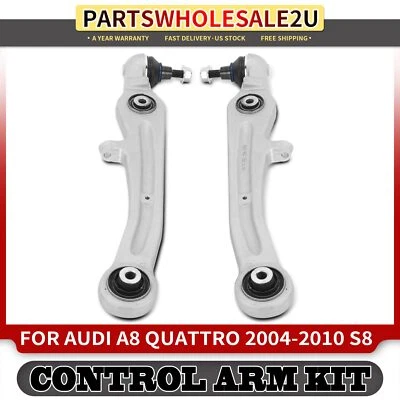 2x Brazo de control delantero inferior inferior con conjunto de rótula para Audi A8 Quattro S8 Foto 1 de 4