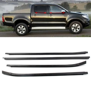 Nice Window Glass Seals 4 Door Belt Weather Strip Fits Toyota HILUX SR5 VIGO MK6 - Picture 1 of 12