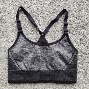 All in Motion Womens Cami Sports Bra Large Support Seamless Dark Heather Gray - Picture 1 of 5