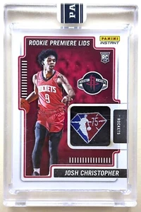 2021-22 PANINI INSTANT NBA ROOKIE PREMIERE LIDS JOSH CHRISTOPHER RC PATCH 1/10 - Picture 1 of 2