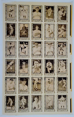 Hoja trasera en blanco Cramer Baseball Legends 1983 sin cortar Joe Jackson Cy Young Sisler Foto 1 de 4