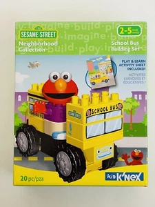 Kid K'nex Sesame Street Neighborhood Collection School Bus Building Set - Picture 1 of 2