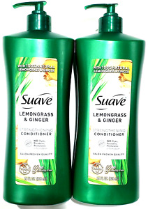 2 Bottles Suave Lemongrass Ginger Strengthening Conditioner 28 Oz. Salon Quality