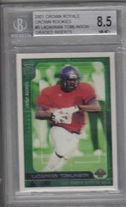 Lote de 4 tarjetas HOF LADAINIAN TOMLINSON rc BGS 8,5 y 3 tarjetas de número de serie - Imagen 1 de 3