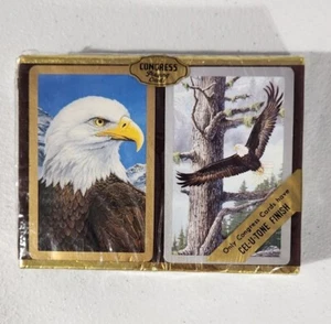 Vintage Congress Designer Series Double Deck Playing Cards Eagles New Old Stock - Picture 1 of 10