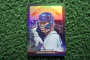 Ronald Acuna Jr. 2020 Donruss Diamond Kings #8 Season Stat Line /400
