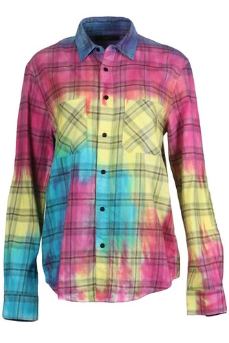 CAMICIA IN COTONE A QUADRETTI AMIRI PICCOLA