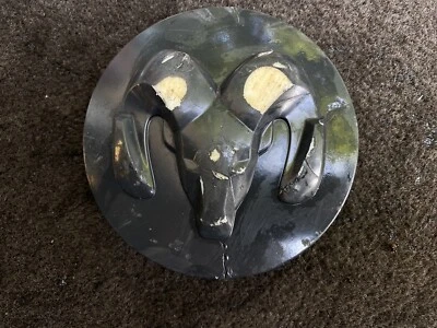 Tapa central negra mate para rueda 14 15 16 Dodge Ram 2500 3500 Longhorn 04726368AA Foto 1 de 4