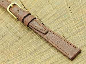 Hadley Roma Vintage Brown Pigskin w Gold Tone Buckle 11mm Watch Band NOS Unused - Picture 1 of 5