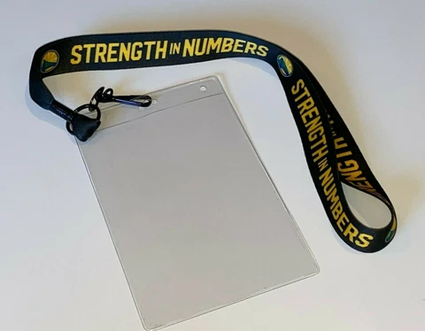 GOLDEN STATE WARRIORS NECKLACE PLAYOFF 4x7 PHOTO HOLDER STRAP NBA BASKETBALL Cover