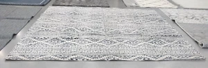 IVORY / BLACK 11' X 11' Square Damaged Rug Reduced Price 1172730227 TUL272B-11SQ - Picture 1 of 4