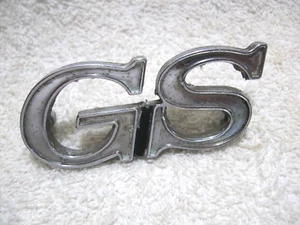 Vintage Collectible Metal GS Emblem-BUICK-2 Door-350-400-455 - Picture 1 of 5