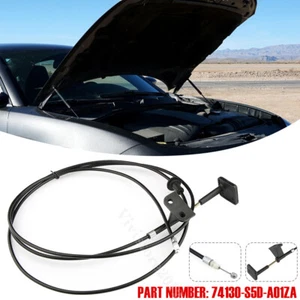 Cable de liberación de bloqueo de bloqueo de capó delantero 74130-S5D-A01ZA para Honda Civic 2001-2005 - Imagen 1 de 8