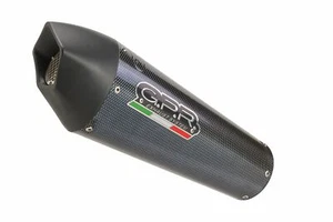 Suzuki Hayabusa 1300 2017-19 e4 GPR GP Evo4 Poppy Pair Hom slip-on exhaust - Picture 1 of 3