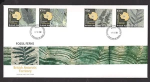 British Antarctic Territory BAT FDC Scott 401-404 2008 Fossil Ferns - Picture 1 of 1