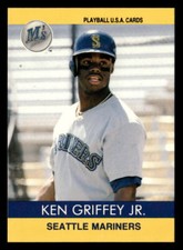 Ken Griffey Jr. 1991 Playball U.S.A.  Card #91-1 Seattle Mariners