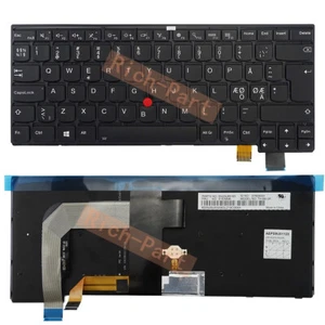 Nordic Backlit W/Trackpoint Keyboard for Lenovo Thinkpad 13/T460S/NEW S2 2016 - Picture 1 of 5