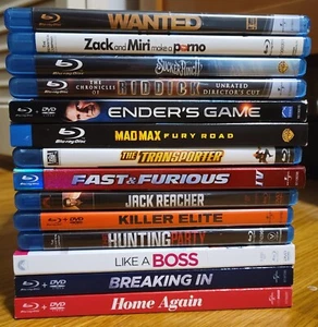 Lot Of 14 Blu-Ray Movies 3 ARE SEALED! MAD MAX RIDDICK JACK REACHER ACTION +++ - Imagen 1 de 1