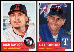 2024 Topps MLB® Living Set® # 765 & 766 ALEX RODRIGUEZ - JOSH NAYLOR - Picture 1 of 6