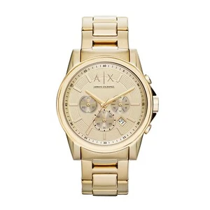 A?X ARMANI EXCHANGE Mens Chronograph Gold-Tone Stainless Bracelet Watch A|X2099 - Picture 1 of 5