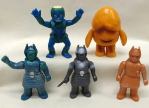 Juego completo de 5 mini muñecas de vinilo suave Tomy, Marusan Produce Daiei Tokusatsu vol.2 - Imagen 1 de 7