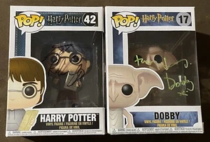 Daniel Radcliffe - Toby Jones signiert Dobby Funko Pop - Harry Potter - Beckett - Bild 1 von 5