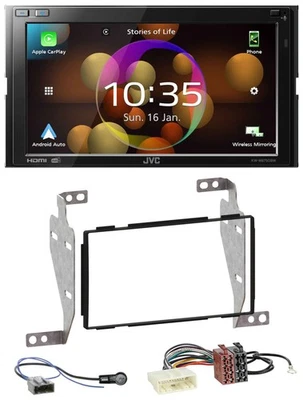JVC DAB MP3 2DIN Bluetooth USB Autoradio für Nissan Juke (2010-2014) - Bild 1 von 4