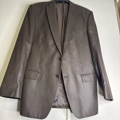 Abrigo deportivo John Varvatos Citywood para hombre 44 marrón mezcla de polietileno pecho único Foto 1 de 4