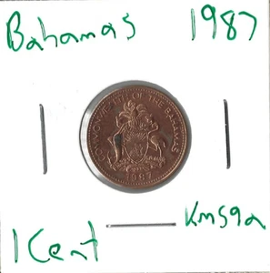 Münze Bahamas 1 Cent 1987 KM59a - Bild 1 von 4