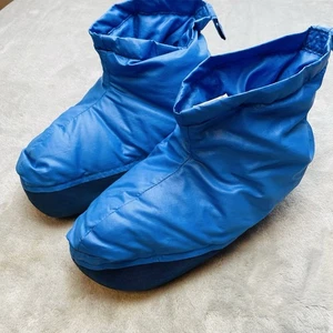 The North Face Tent Bootie Womens M Blue Down Fill Winter Slippers Camping - Picture 1 of 7