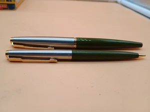 Vintage Parker 45 Füllfederhalter & Druckbleistift Olivgrün  - Bild 1 von 8