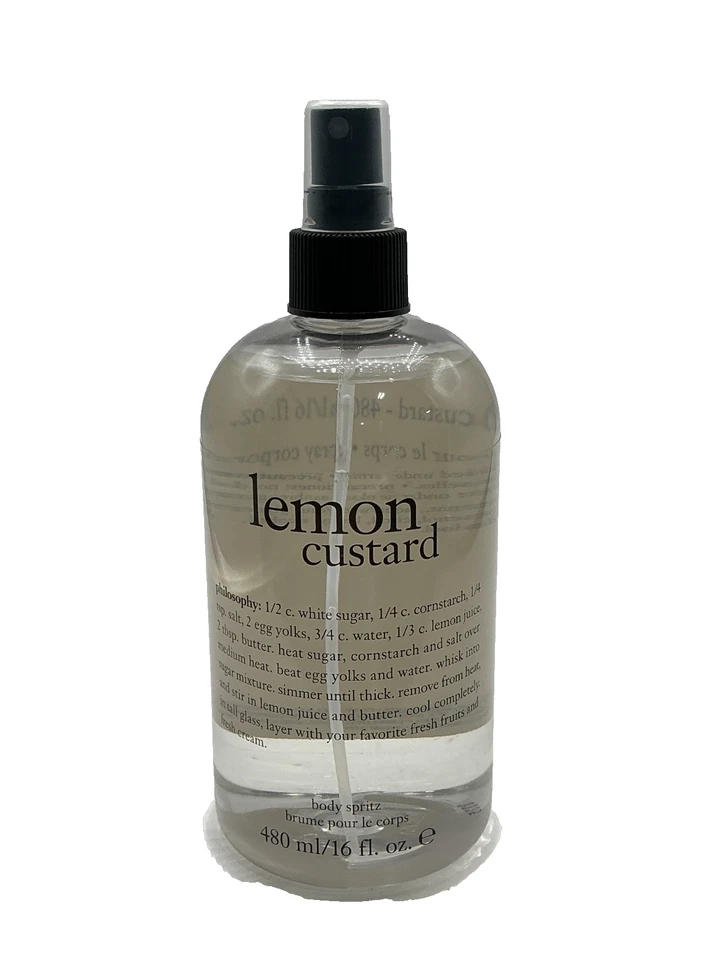 Philosophy Lemon Custard Body Spritz 16 oz sprayer