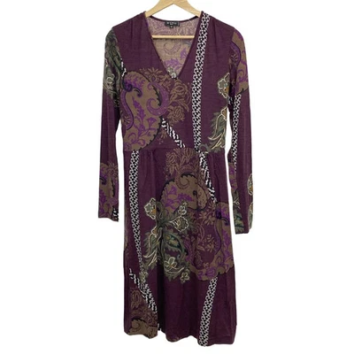 Auth ETRO - Vestido multi para mujer marrón púrpura Foto 1 de 4
